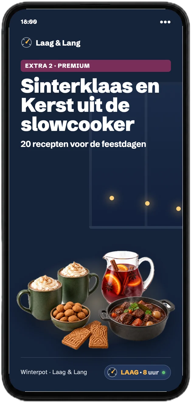 Omslag van Sinterklaas en Kerst uit de slowcooker