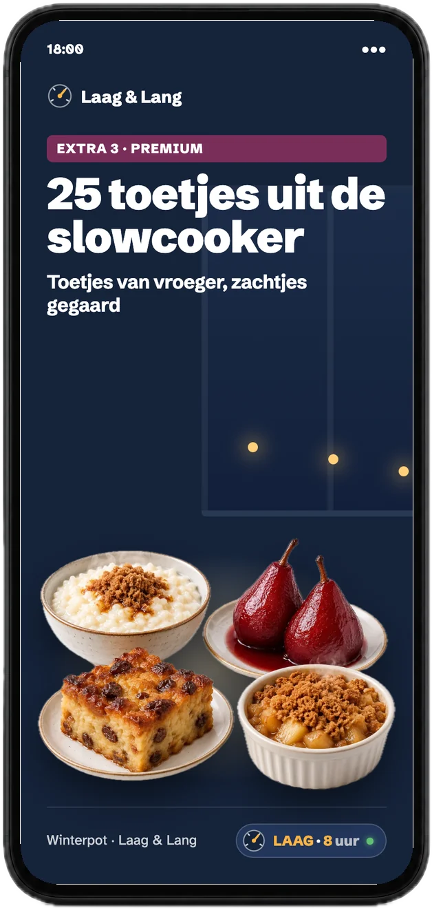 Omslag van 25 toetjes uit de slowcooker